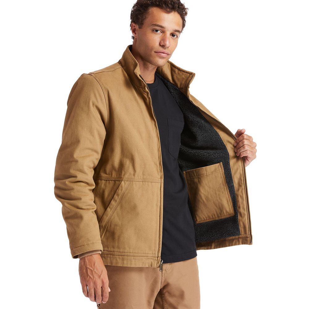 Timberland Mens Jackets PRO® Gritman Lined Canvas - Brown - India AK0175486